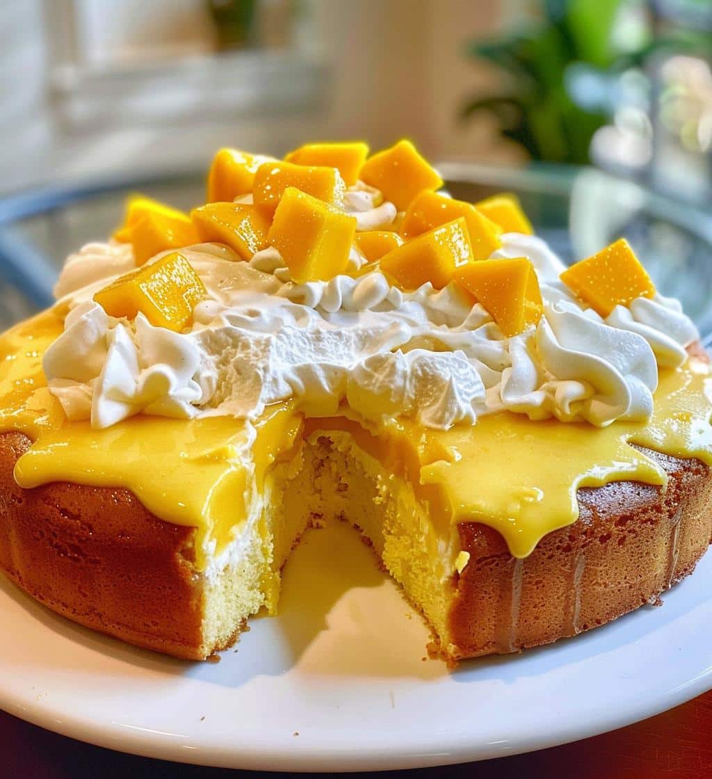 Mango Tres Leches Cake