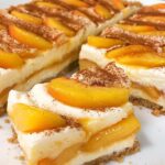Peach Cobbler Cheesecake Bars