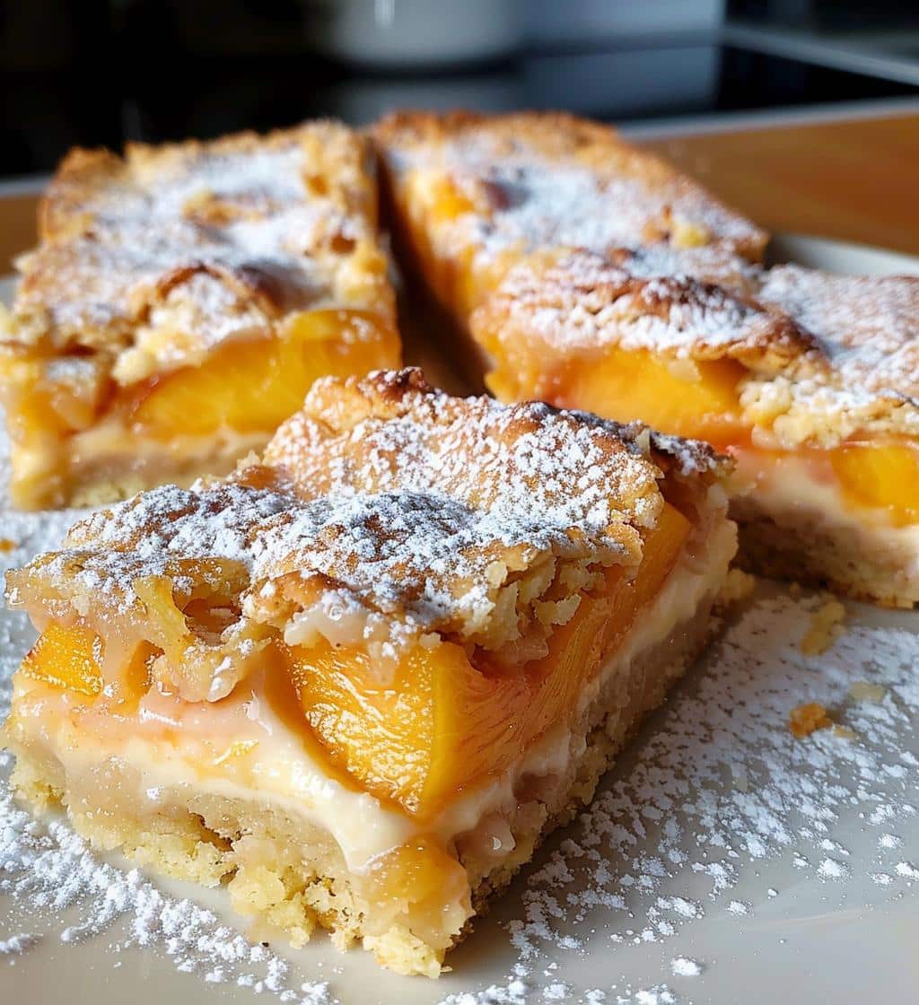 Peaches and Cream Bars