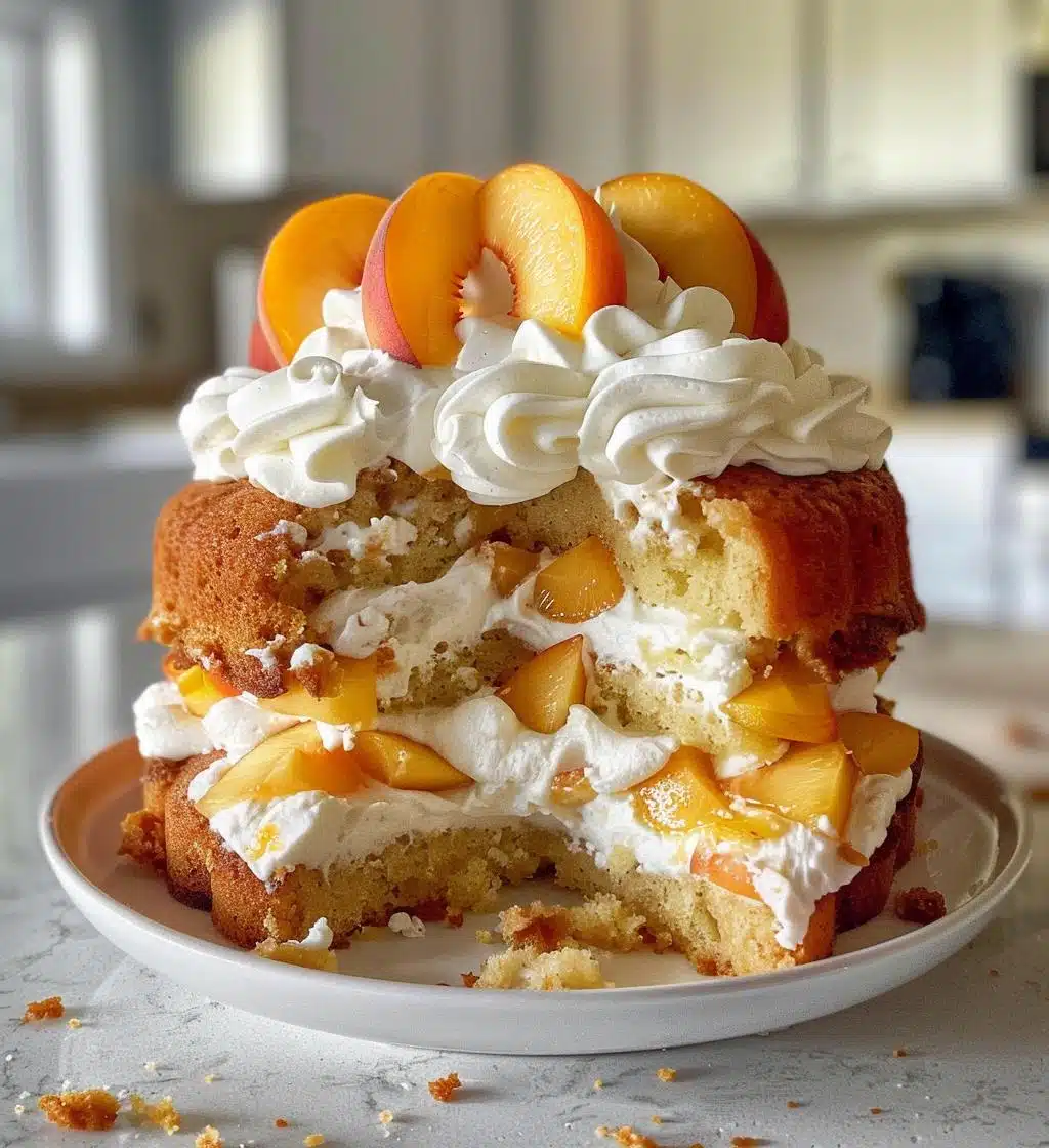 Peaches and Cream Cake