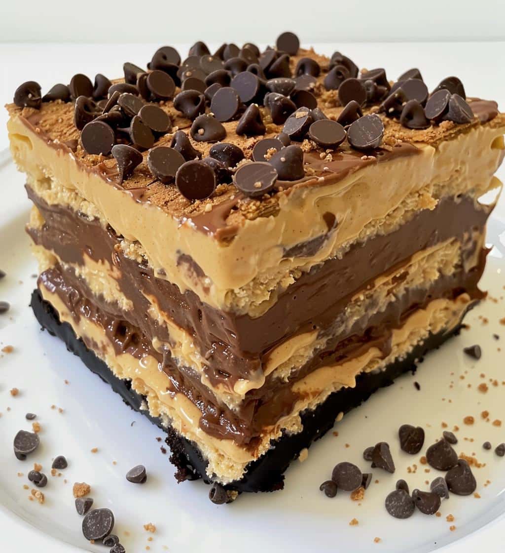 Peanut Butter Chocolate Lasagna