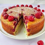 Raspberry Key Lime Cake