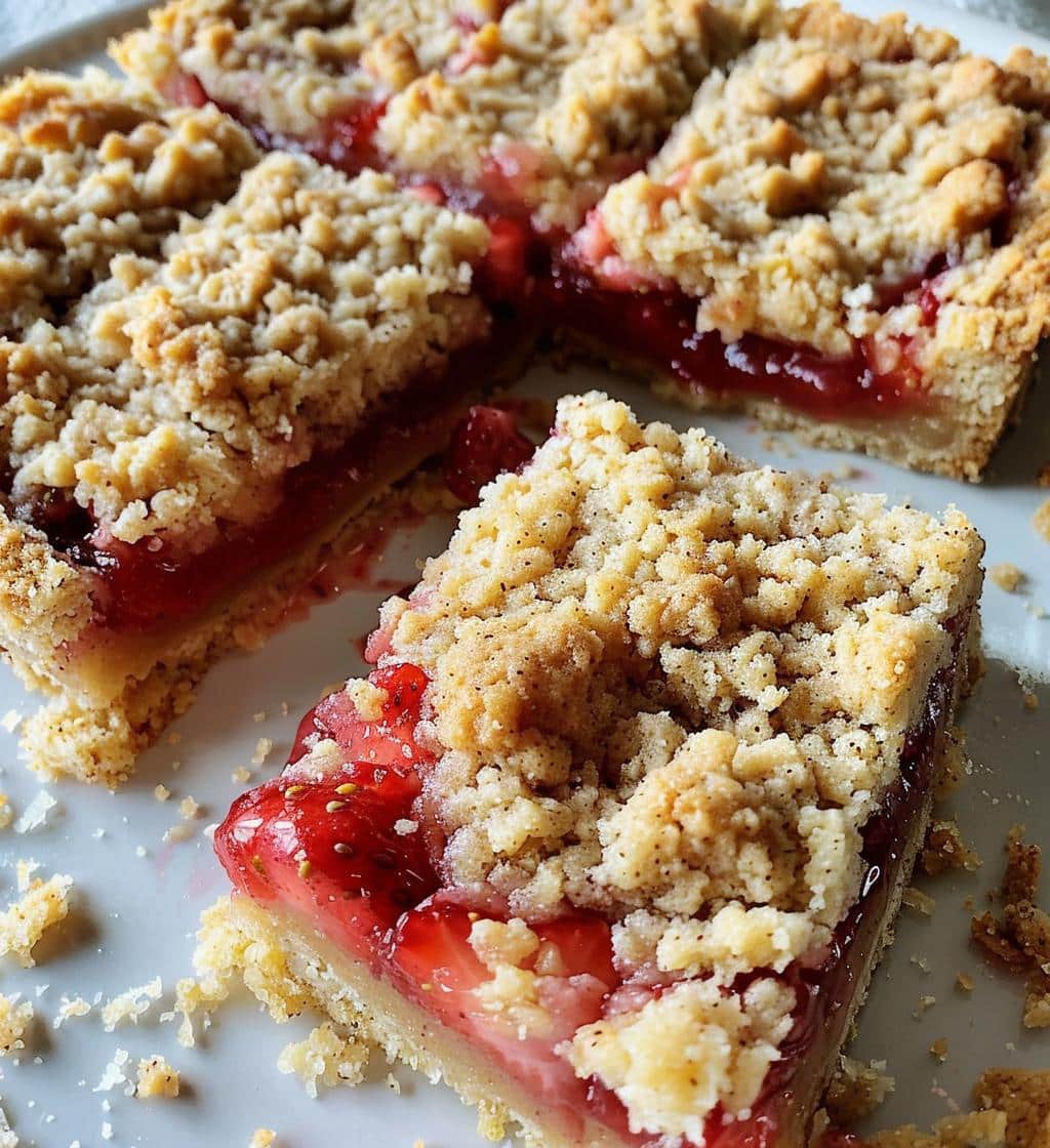 Strawberry Crumb Bars