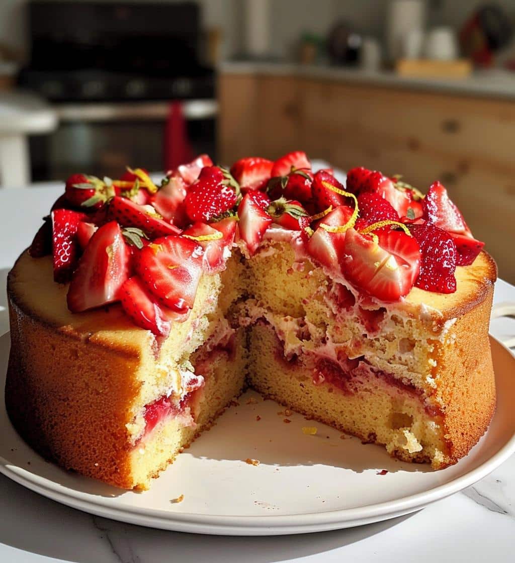 Strawberry Lemon Cake