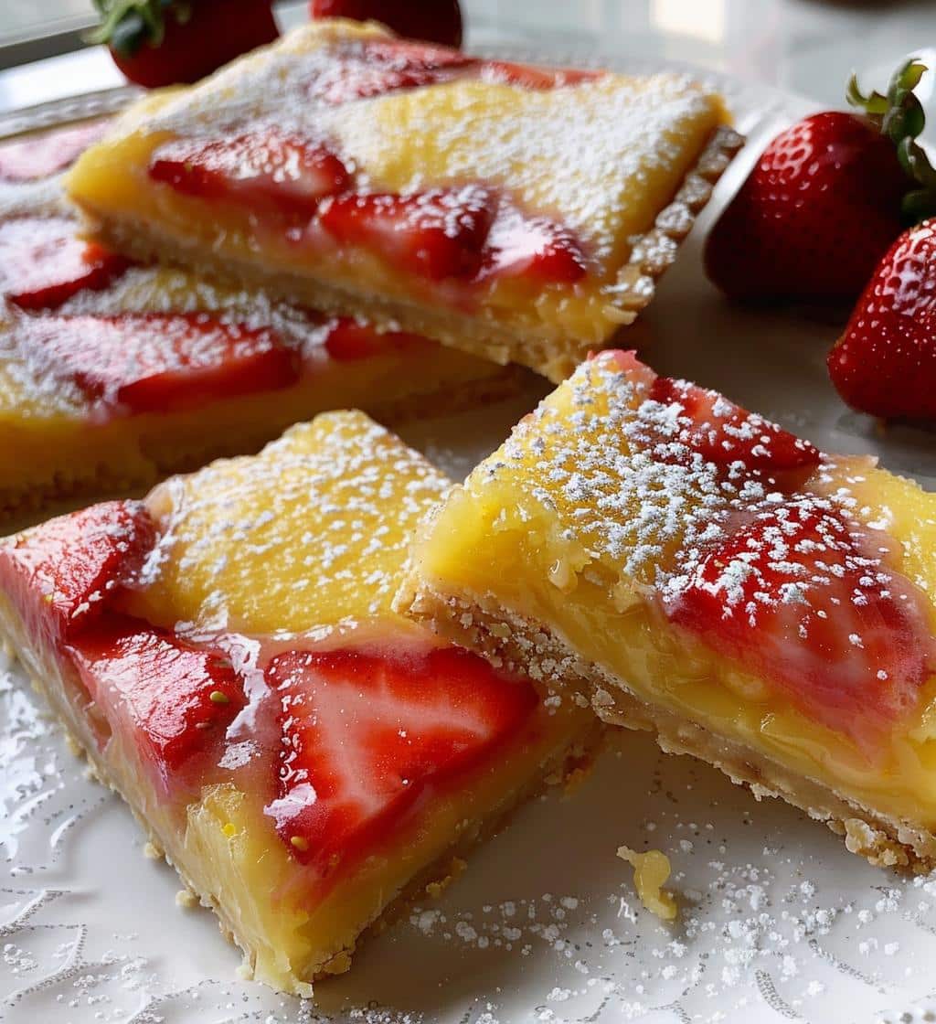 Strawberry Lemonade Bars