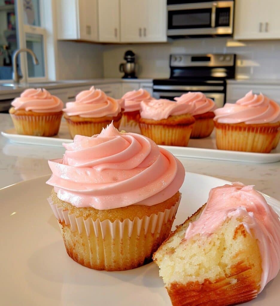Strawberry Lemonade Cupcakes
