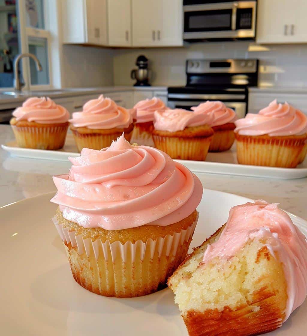 Strawberry Lemonade Cupcakes