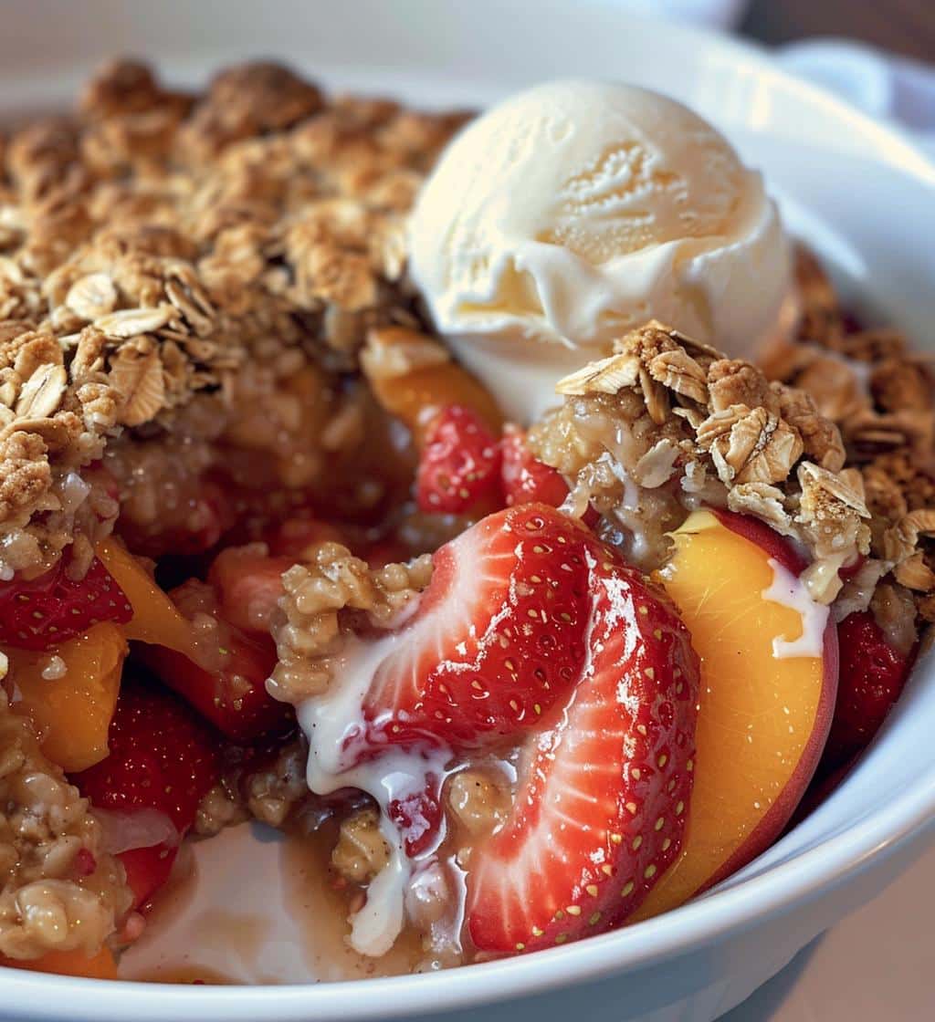 Strawberry Peach Crisp