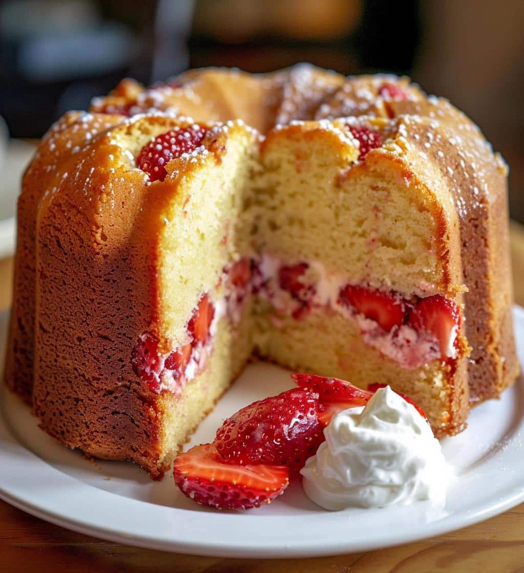 Strawberry Pound Cake