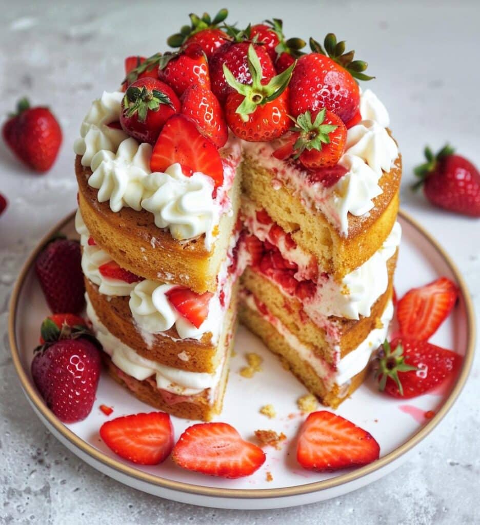 Strawberry Shortcake Cake