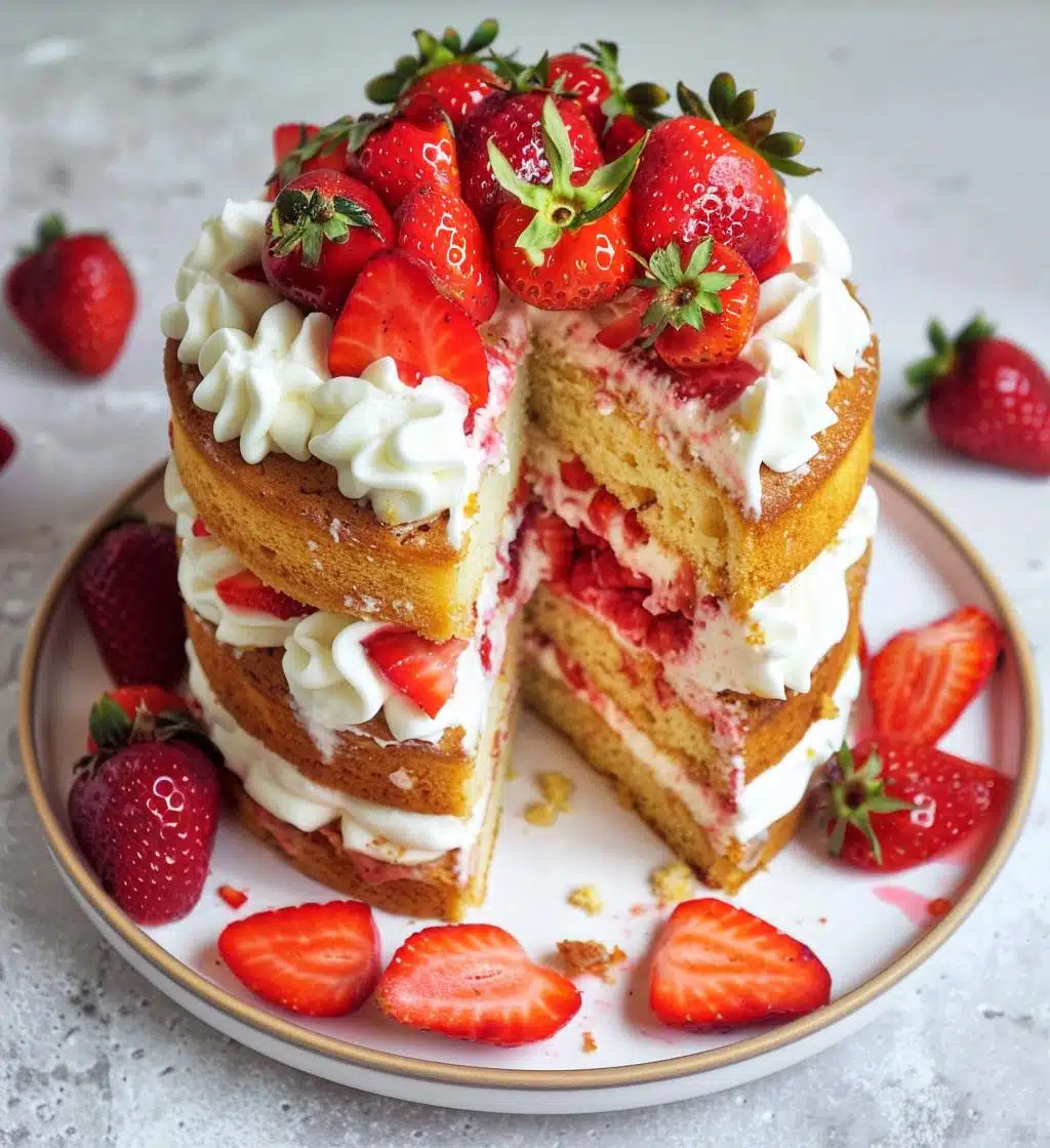 Strawberry Shortcake Cake