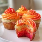 Tequila Sunrise Cupcakes